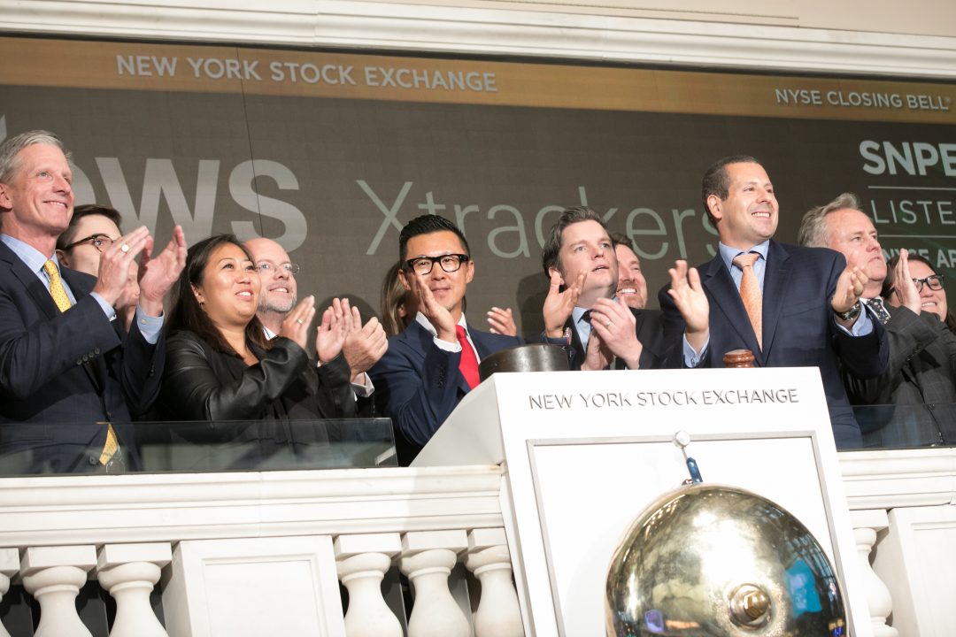 Don Robinson, CEO of Palladiem, at the NYSE Closing Bell Ceremony ...